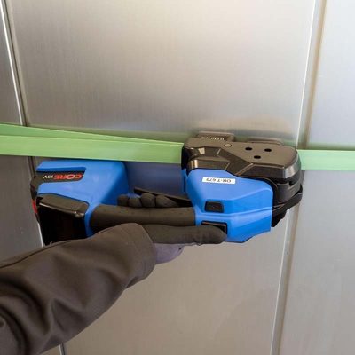 Akkukäyttöinen muovivannekone Orgapack