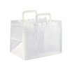 Take away-kassi, 70 g/m² valkoinen paperi 260x175x245mm litteät kannikkeet