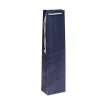 Viinipullokassi 70/50 g/m² sininen paperi 95x65x380mm puuvilla kannikkeet