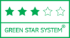 Tuote, joka saa Green Star System -luokittelun mukaisesti 3 tähteä, on joko FSC®- tai PEFC™ – sertifioitu ja se on valmistettu ISO 14001 –serfioidulla tehtaalla. Lisätietoja saat klikkaamalla logoa.