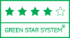 Tuote, joka saa Green Star System -luokittelun mukaisesti 4 tähteä, on joko FSC®- tai PEFC™ – sertifioitu tai sen kuiduista vähintään 50% on kierrätettyä. Lisäksi se on valmistettu ISO 14001 ja/tai EU-ympäristömerkin käyttöoikeuden omaavalla tehtaalla. Lisätietoja saat klikkaamalla logoa.
