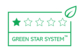 1 tähden "Green Star System Packaging" -luokitus tarkoittaa, että se on valmistettu yhteensä 25-49 % kierrätetystä (PIR+PCR) tai uusiutuvasta materiaalista, on REACH-yhteensopiva, mutta ei teknisesti kierrätettävä.