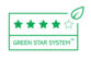 4 tähden "Green Star System Packaging" -luokitus tarkoittaa, että se on valmistettu yhteensä 50-99 % kierrätetystä (PIR+PCR) tai uusiutuvasta materiaalista, on teknisesti kierrätettävä ja REACH-yhteensopiva.