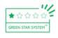 A 1 Star "Green Star System for Visual Com" product means it is made with a raw material of fossil origin and that it is not recyclable because of the nature of the raw material of because it is a complex multimaterial